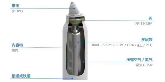 關(guān)于鼻鹽水二元包裝氣霧劑的構(gòu)成和灌裝工藝